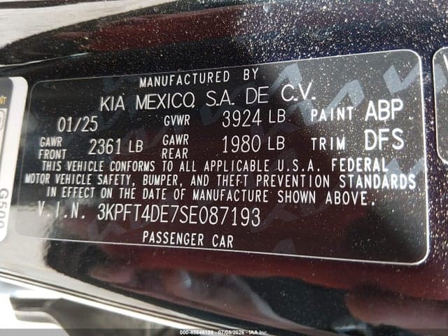 2025 KIA K4 LXS 9