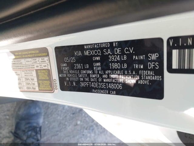 2025 KIA K4 LXS 9