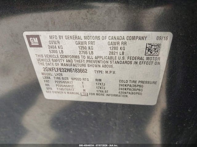 2017 CHEVROLET EQUINOX LT 9