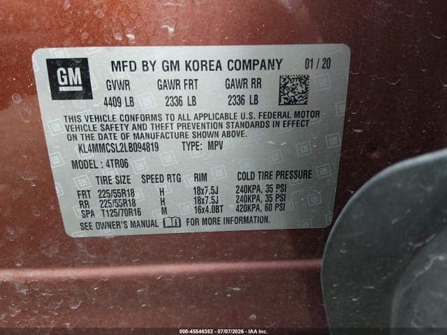 2020 BUICK ENCORE GX AWD PREFERRED 9