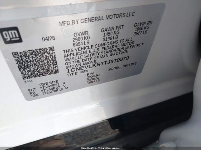 2026 CHEVROLET TRAVERSE AWD RS 9