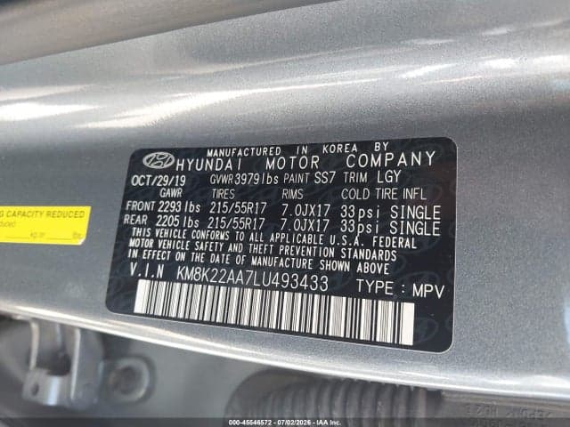 2020 HYUNDAI KONA SEL 9