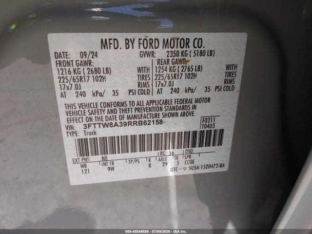 2024 FORD MAVERICK XL 9