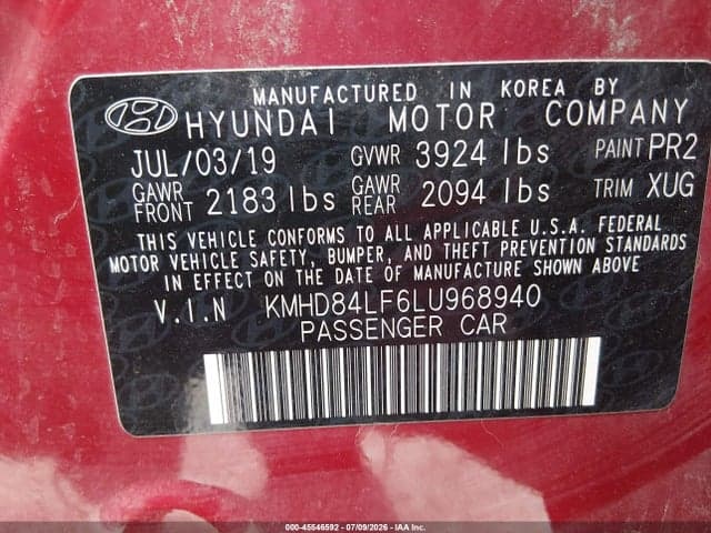 2020 HYUNDAI ELANTRA SEL 9