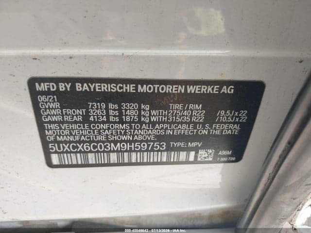 2021 BMW X7 M50I 9