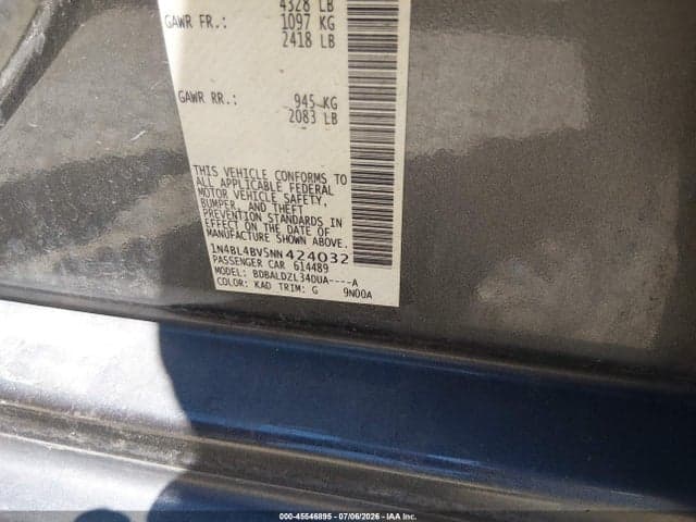 2022 NISSAN ALTIMA S FWD 9