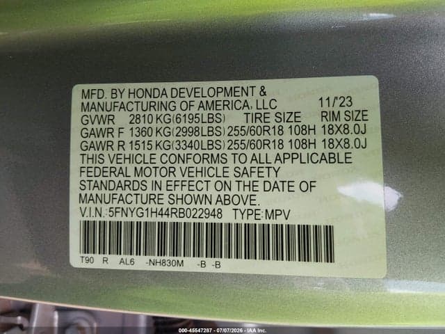2024 HONDA PILOT EX-L 9