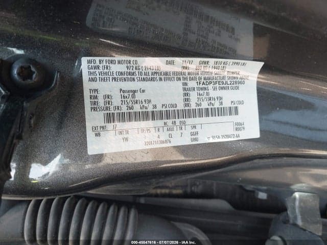 2018 FORD FOCUS SE 9