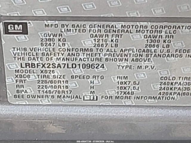 2020 BUICK ENVISION AWD ESSENCE 9