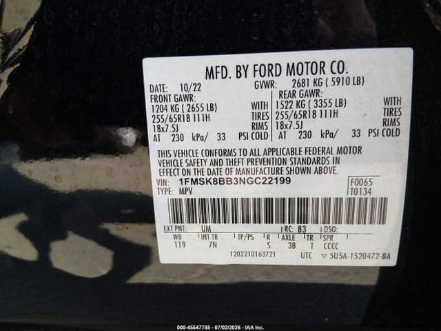 2022 FORD EXPLORER 9