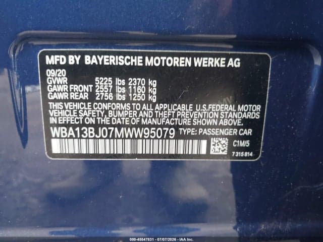 2021 BMW 530I XDRIVE 9