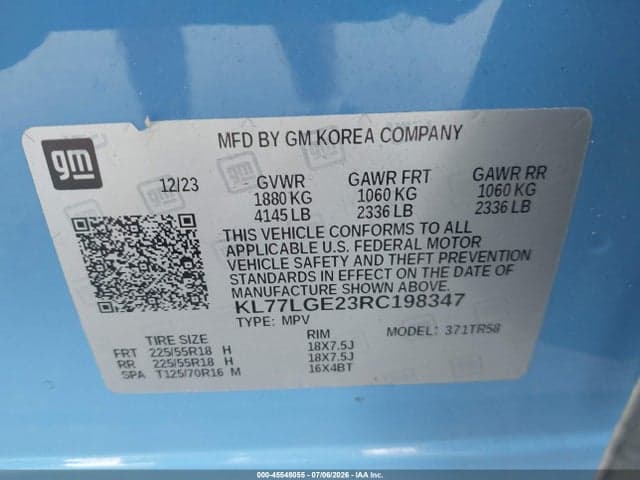 2024 CHEVROLET TRAX FWD 1RS 9