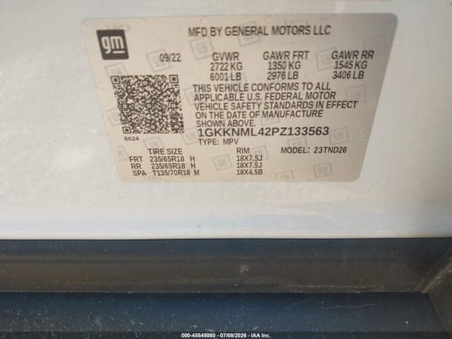 2023 GMC ACADIA FWD SLT 9