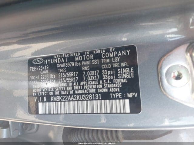 2019 HYUNDAI KONA SEL 9