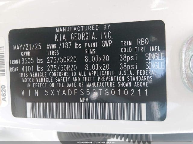 2026 KIA EV9 LAND 9