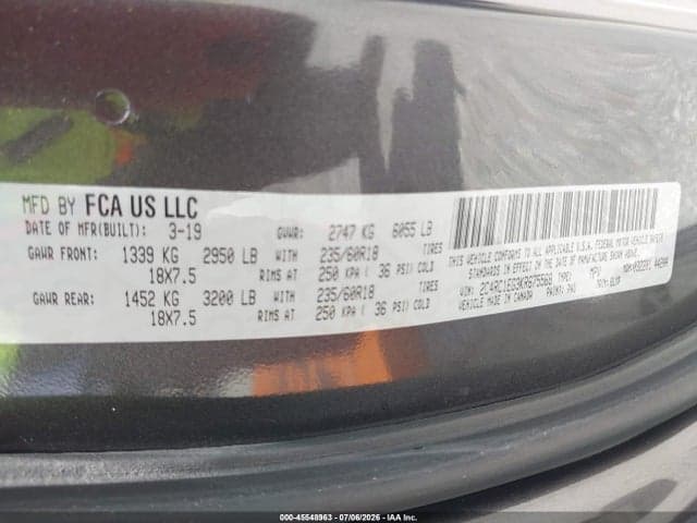 2019 CHRYSLER PACIFICA TOURING L PLUS 9