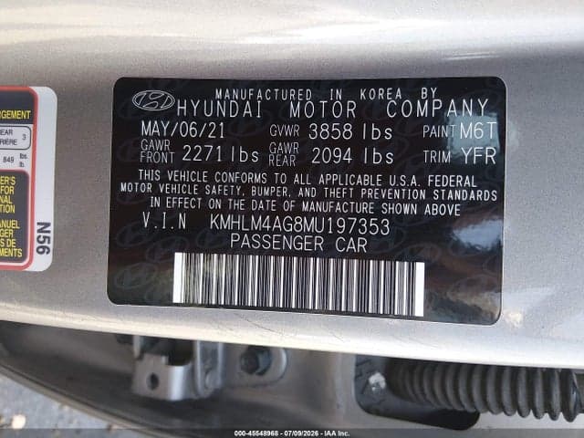 2021 HYUNDAI ELANTRA SEL 9