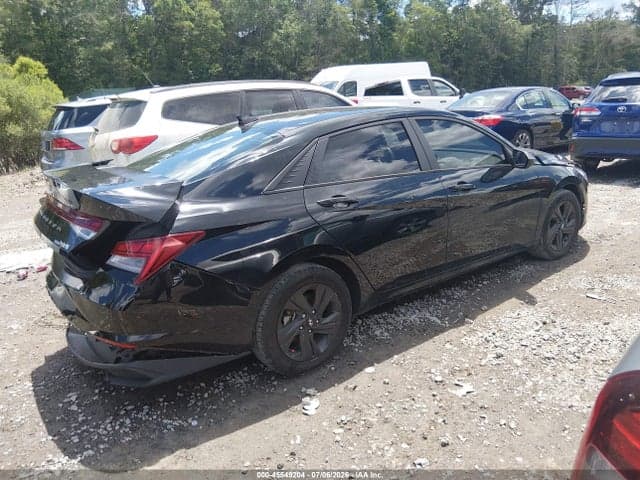 2021 HYUNDAI ELANTRA HYBRID BLUE 4