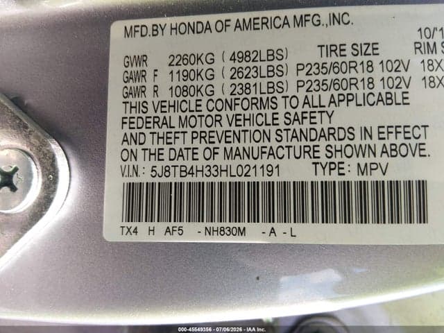 2017 ACURA RDX ACURAWATCH PLUS PACKAGE 9