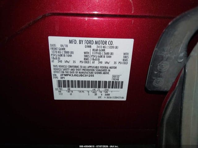 2018 FORD EDGE SEL 9