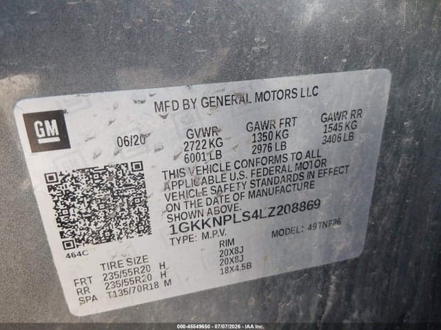 2020 GMC ACADIA FWD DENALI 9