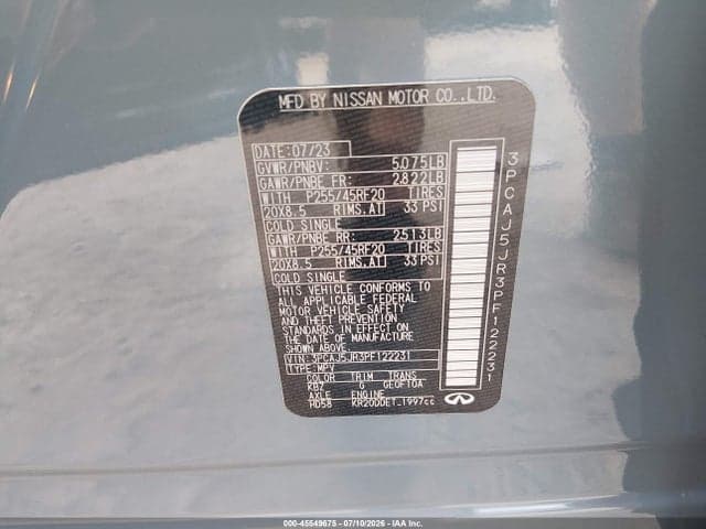 2023 INFINITI QX55 LUXE AWD 9