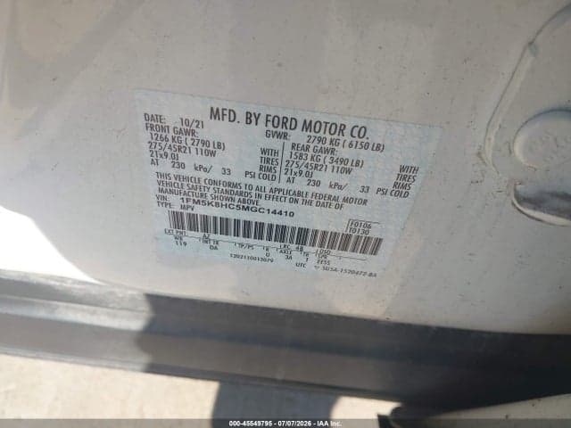 2021 FORD EXPLORER PLATINUM 3