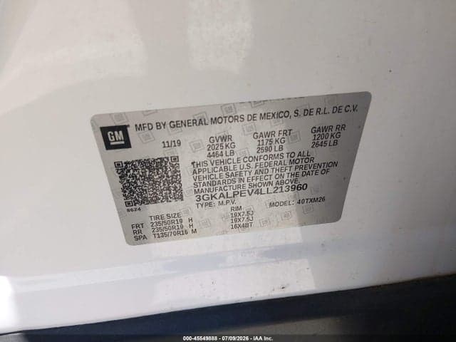2020 GMC TERRAIN FWD SLT 9