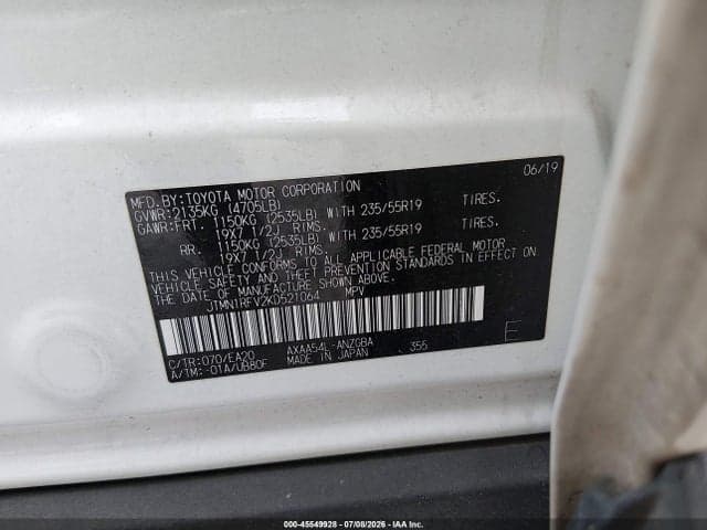 2019 TOYOTA RAV4 LIMITED 9