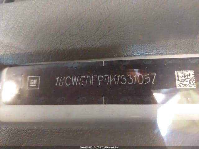 2019 CHEVROLET EXPRESS 2500 WORK VAN 9