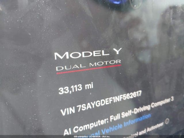 2022 TESLA MODEL Y PERFORMANCE DUAL MOTOR ALL-WHEEL DRIVE 7