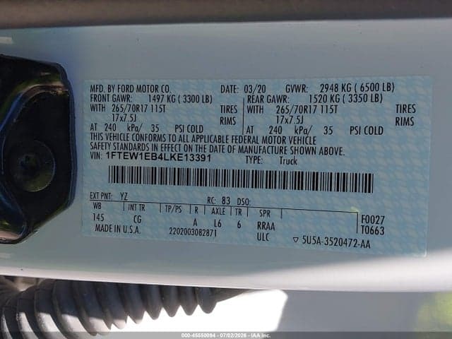 2020 FORD F-150 XL/XLT 9