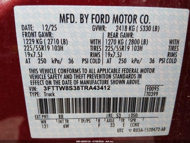 2026 FORD MAVERICK LARIAT 9