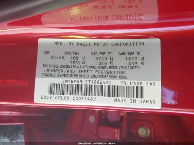 2026 MAZDA MAZDA3 2.5 S SELECT SPORT 9