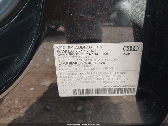 2017 AUDI SQ5 3.0T PREMIUM PLUS 9
