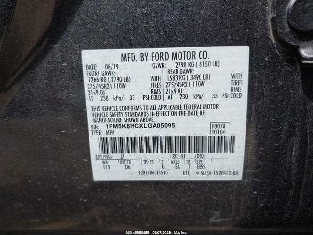 2020 FORD EXPLORER PLATINUM 9