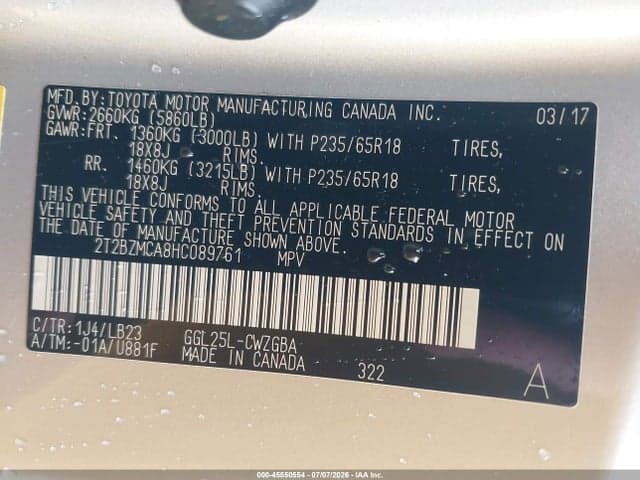 2017 LEXUS RX 350 9