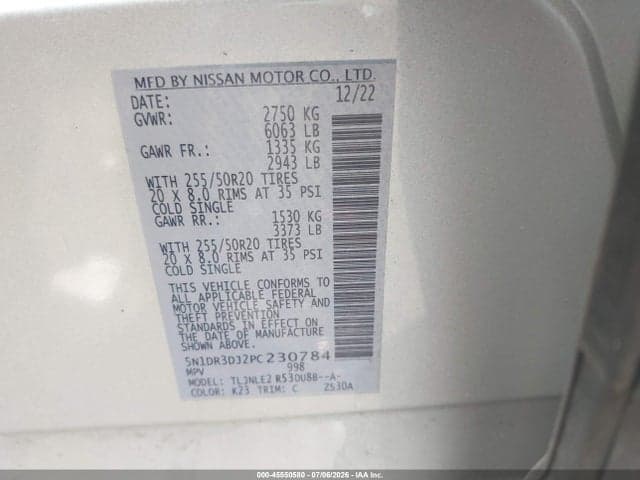 2023 NISSAN PATHFINDER PLATINUM 4WD 9