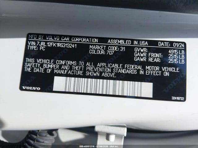 2024 VOLVO S60 B5 CORE DARK THEME 9
