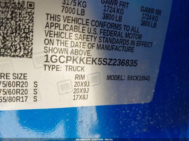 2025 CHEVROLET SILVERADO 1500 4WD SHORT BED LT WITH 2FL 9
