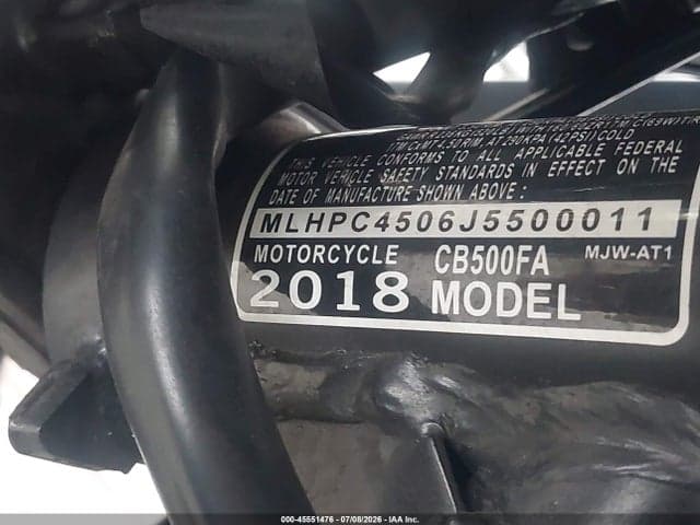 2018 HONDA CB500 FA - ABS 10