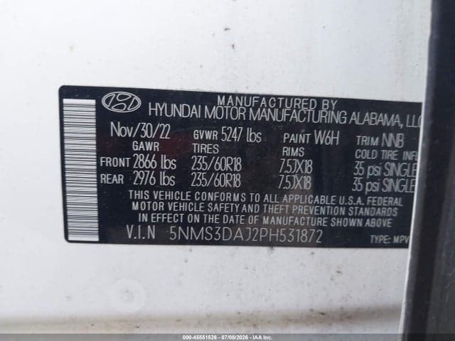 2023 HYUNDAI SANTA FE SEL 9