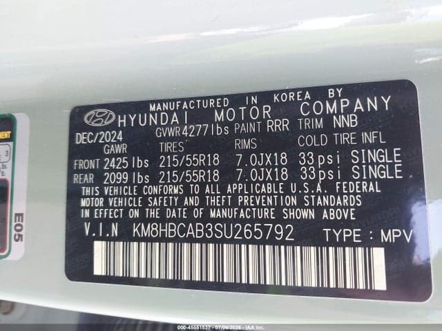 2025 HYUNDAI KONA SEL 9