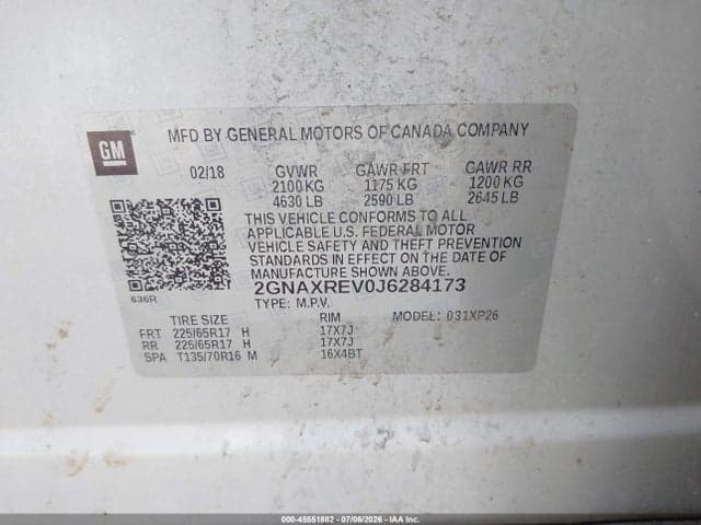 2018 CHEVROLET EQUINOX LS 9