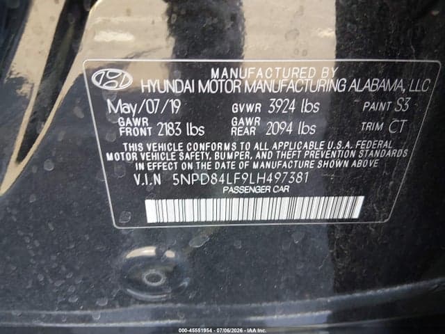 2020 HYUNDAI ELANTRA SEL 9