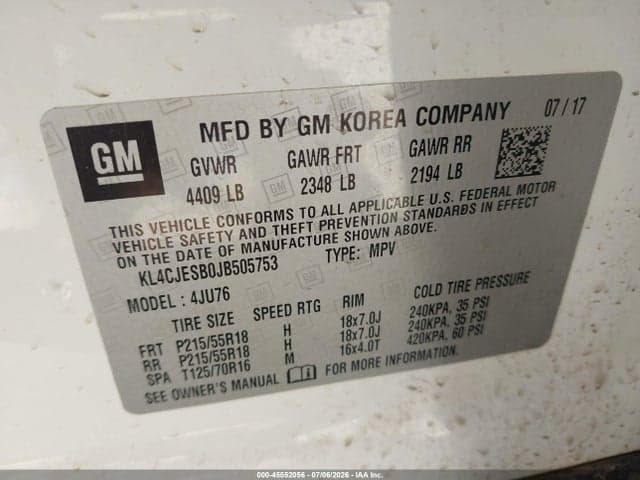 2018 BUICK ENCORE PREFERRED 9