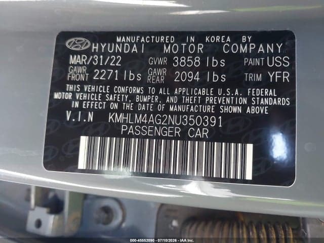 2022 HYUNDAI ELANTRA SEL 9