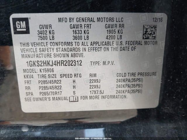 2017 GMC YUKON XL DENALI 9