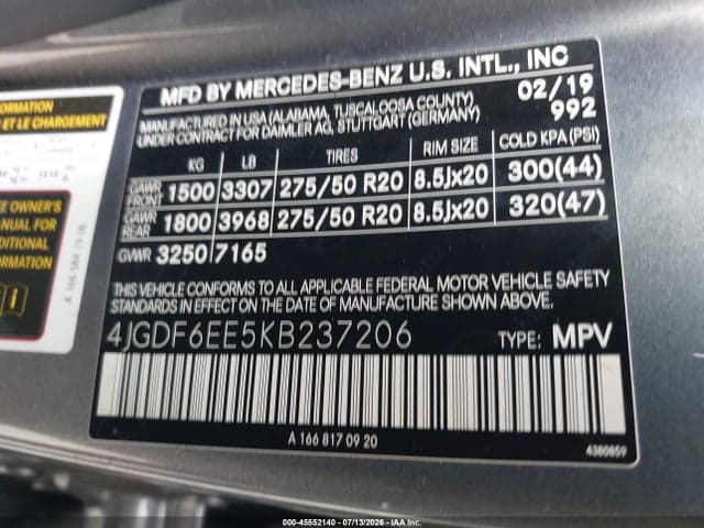 2019 MERCEDES-BENZ GLS 450 4MATIC 9