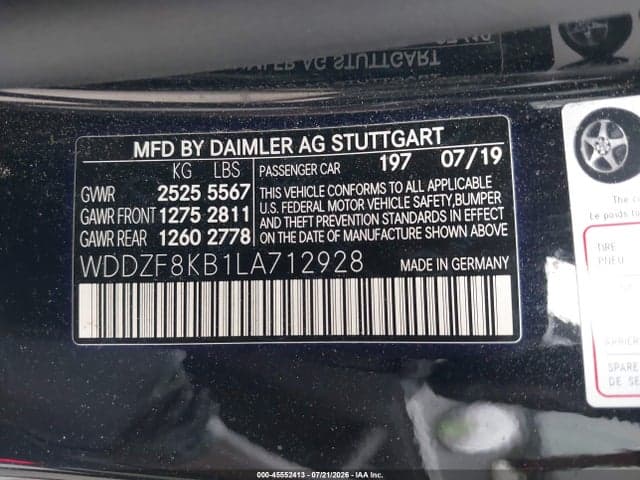 2020 MERCEDES-BENZ AMG E 63 S 4MATIC 9